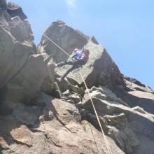 abseiling off Dubhs